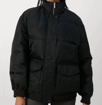 Theory Offset Puffer Jacket In Black