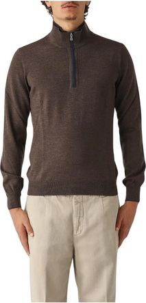 Gran Sasso Cardigan - Heren - Coltruien - Bruin - 4XL - Truien & Vesten
