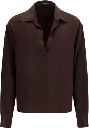 Tom Ford Shirts - Dames - Blouses - Bruin - XS - Overhemden