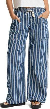 Billabong Zonte Saltwashed Wide Leg Pants in Blue Smoke at Nordstrom, Size Small