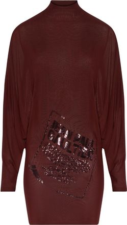 Jean Paul Gaultier Womens Dress Burgundy Polyamide