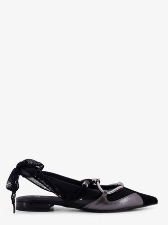 Pinko Ballerine Gianira in pelle con inserti in suede - PINKO - gender_Woman