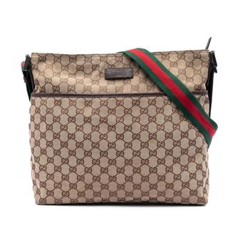 Gucci Pre-owned Gucci GG Canvas Web Crossbody Unisex 9V6WQS5SIJVTM5TK