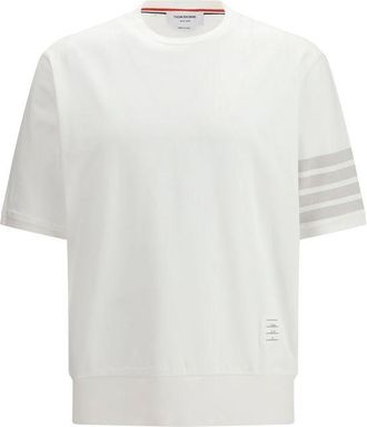 Thom Browne White Cotton Mens Sportswear