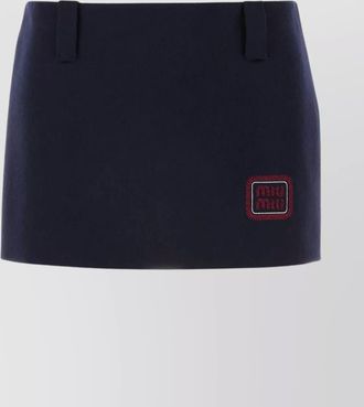Miu Miu wool cashmere mini skirt