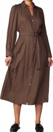 Current Air Larissa Midi Dress In Mocha