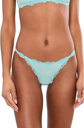 Free People Charlie Micro Thong Womens Underwear Blue Light : XS (Womens 0-2), Elastane/Nylon