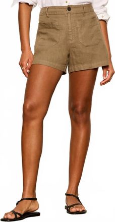 Sanctuary Linen Marine Short In Timber