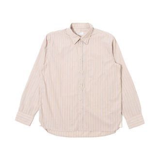 Universal Works Casual Shirts, male, Beige, Size: XL Sand Urban Stripe Lazy Day Shirt