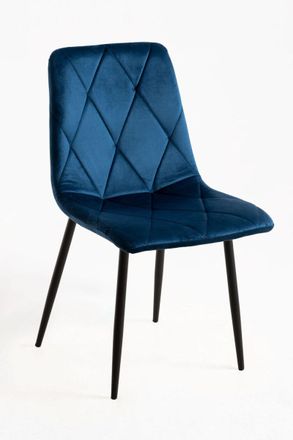 Regalos Miguel Sillas Comedor - Silla Lyke Terciopelo - Azul