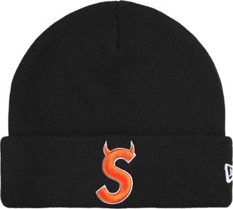 SUPREME x New Era SS26 Devil S Logo Beanie Black SUP-SS26-1018-BLK
