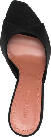 Amina Muaddi Womens Sandals Alexa Mesh Slipper 95 Black