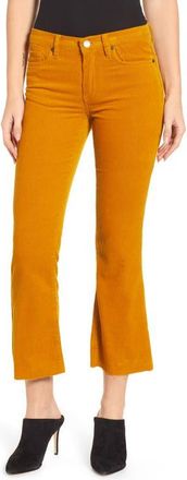 Blank NYC Corduroy Crop Flare Pants in Marigold at Nordstrom, Size 24