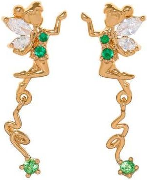 Girls Crew Disney Tinker Bell Stud Earrings in Gold at Nordstrom