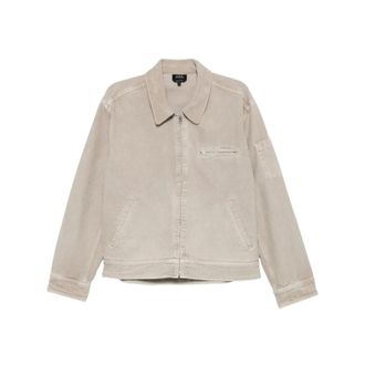 A.P.C. A.p.c., Jassen, Heren, Grijs, M, Katoen, Alexis Jacket