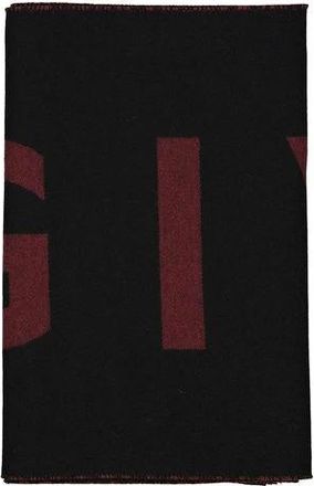 Givenchy Accessoires, Heren, Zwart, ONE Size, Wol, Wool Logo Scarf