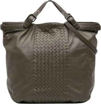 Bottega Veneta Pre-owned Tote Bags, female, Brown, Size: ONE SIZE Pre-owned Leather Tote