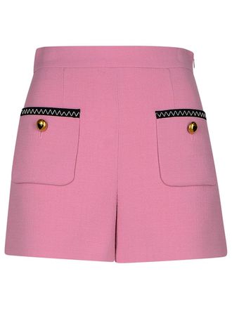 Moschino Pink Virgin Woll Blend Shorts