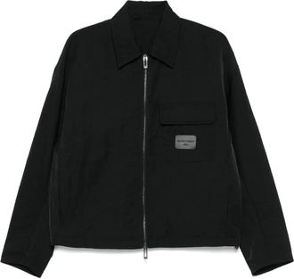 Emporio Armani Giacca con applicazione logo - Nero