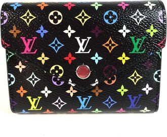 Louis Vuitton Monogram Multicolore Black Multi-Color Noir Monogram Multicolore Wallet (Tri-Fold) (Pre-Owned)