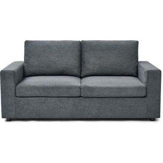 Habitat et Jardin Divano letto Elena Express in tessuto - 3 posti - 140 cm - Grigio
