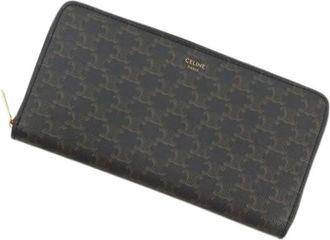Celine Pre-owned Wallets, male, Black, Size: ONE SIZE Pre-owned Long wallet (bi-fold)
