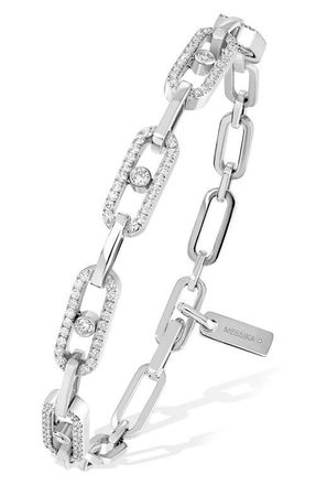 Messika Move Link Diamond Bracelet in White Gold at Nordstrom