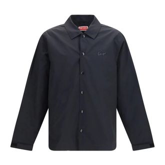 Kenzo Signature Light Coach Jacket - - Jackets - Uomo - Nero - S