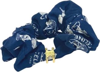 Celine Pre-owned Fabric hair-accessories - Dames - Vintage Accessoires - Blauw - ONE Size - Vintage