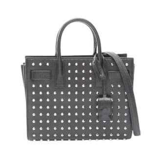 Saint Laurent Pre-owned Handbags, female, Black, Size: ONE SIZE Pre-owned Classic Nano Sac De Jour Leather Handbag