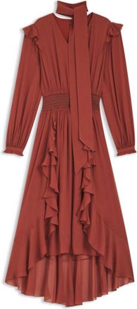 BOSS Crepe-georgette dress with detachable scarf