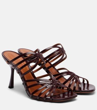 Zimmermann Aura 85 patent leather mules