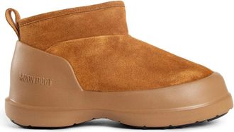 Moon Boot Suede Lage Laars met Imitatiebont - Dames - Winterlaarzen - Bruin - 41 EU - Su&egrave;de - Schoenen