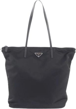 Prada Pre-owned Vintage Tote Bag - Dames - Vintage Shopper - Zwart - ONE Size - Leer - Vintage
