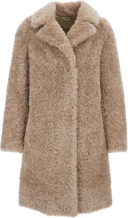 Herno Faux Fur Shearling Jassen - Dames - Jassen - Beige - S - Jassen