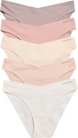 Danskin Assorted 5-Pack V-Front Crossover Briefs in Sable Sugar at Nordstrom Rack, Size Medium