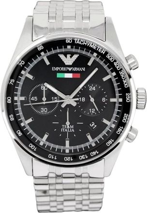 Emporio Armani Accessoires, Heren, Grijs, ONE Size, Tazio Chronograaf