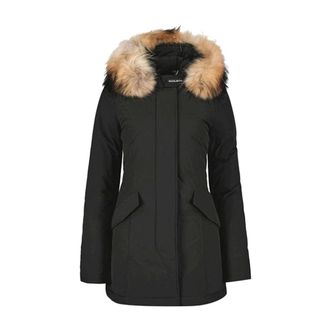 Woolrich Winter Jackets, female, Black, Size: L Parka