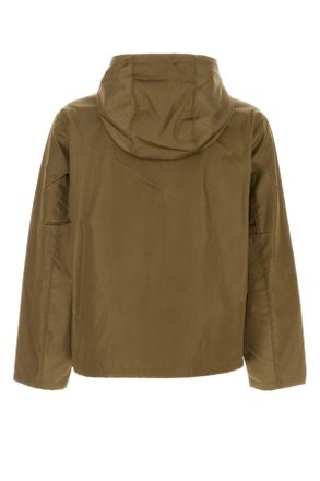 Prada Mens Mud Re-Nylon Jacket Oliva Exterior: Giubbini