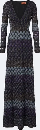 Missoni Knitted lam&eacute; gown
