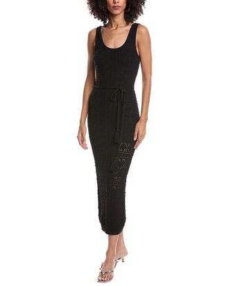 Milly Pointelle Knit Midi Dress