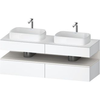 Duravit Qatego Consola Mueble Bajo Lavabo, 2 Extensiones, 2 - Duravit
