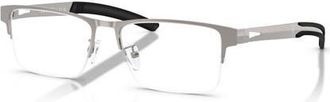 Ferrari 56mm Rectangle optical glasses in Grey at Nordstrom