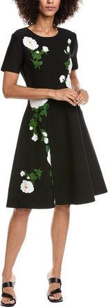 Carolina Herrera Jacquard Flare Dress