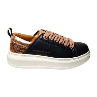 Alexander Smith Sneakers, female, Black, Size: 9 US Pelle Sneaker