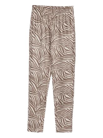Mes Demoiselles... Seara zebra-print trousers - Black