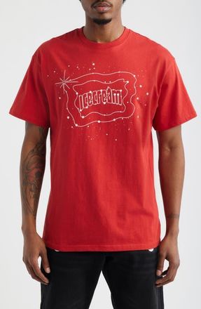 Icecream Star Gazing Cotton Graphic T-Shirt in Pompeian Red at Nordstrom, Size Xx-Large