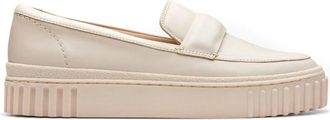 Clarks Beige Loafers - Dames - Loafers - Beige - 39 1/2 EU - Leer - Schoenen