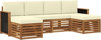 vidaXL Conjunto De Sof&aacute;s De Exterior 5 Uds. Vidaxl
