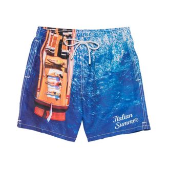 MC2 Saint Barth Beachwear, male, Blue, Size: XL Gustavia Swim Shorts